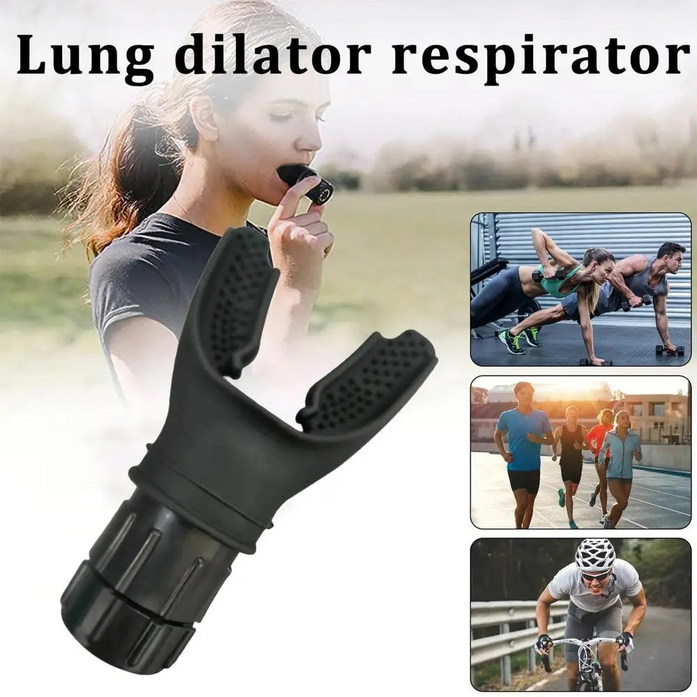 Silicone lung trainer With Adjustable Intensity Knob Sports Breathing Trainer Portable Lung Capacity Abdominal Breathing Trainer