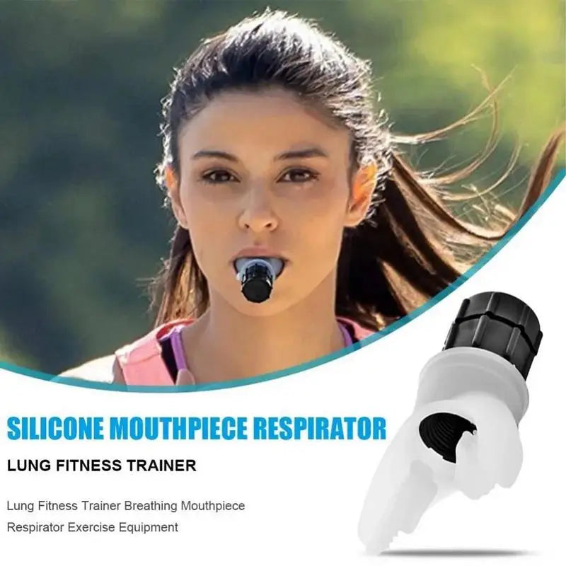 Silicone lung trainer With Adjustable Intensity Knob Sports Breathing Trainer Portable Lung Capacity Abdominal Breathing Trainer