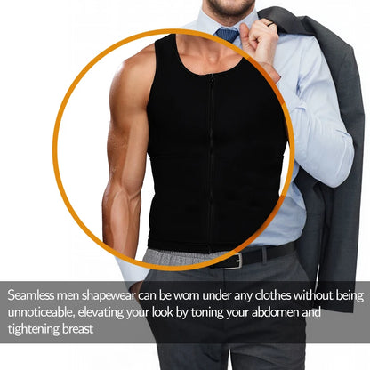 Men Body Shaper Waist Trainer Vest Slimming Shirt Sauna Sweat Vest Compression Undershirt Shapewear Fat Burner Workout Tank Tops