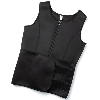 Men Body Shaper Waist Trainer Vest Slimming Shirt Sauna Sweat Vest Compression Undershirt Shapewear Fat Burner Workout Tank Tops