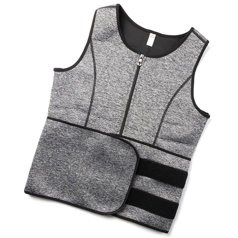 Men Body Shaper Waist Trainer Vest Slimming Shirt Sauna Sweat Vest Compression Undershirt Shapewear Fat Burner Workout Tank Tops