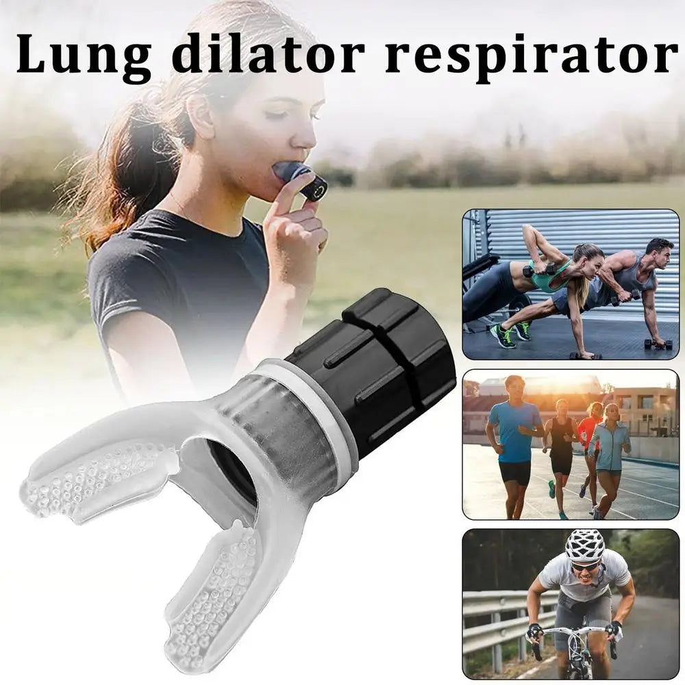 Silicone lung trainer With Adjustable Intensity Knob Sports Breathing Trainer Portable Lung Capacity Abdominal Breathing Trainer