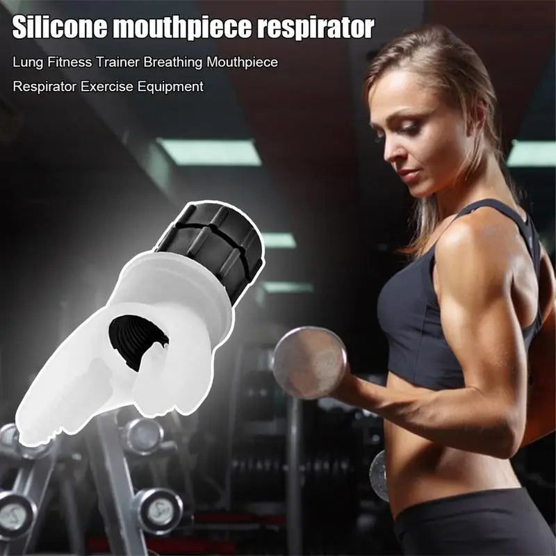 Silicone lung trainer With Adjustable Intensity Knob Sports Breathing Trainer Portable Lung Capacity Abdominal Breathing Trainer