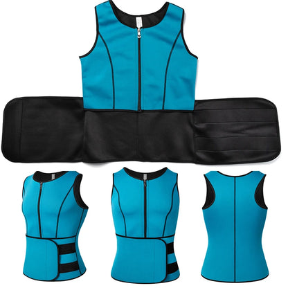 Men Body Shaper Waist Trainer Vest Slimming Shirt Sauna Sweat Vest Compression Undershirt Shapewear Fat Burner Workout Tank Tops